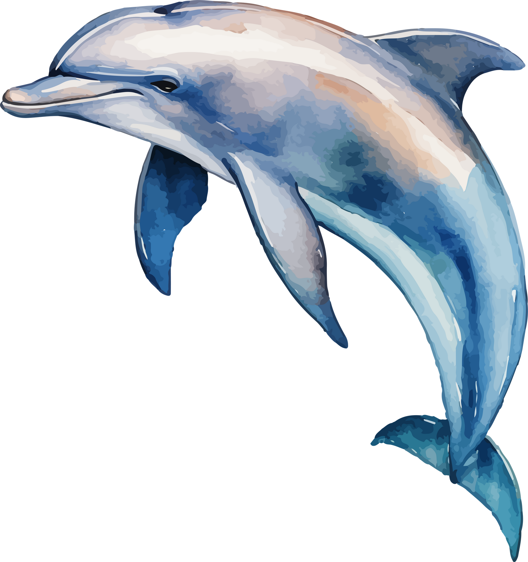 Dolphin Watercolor