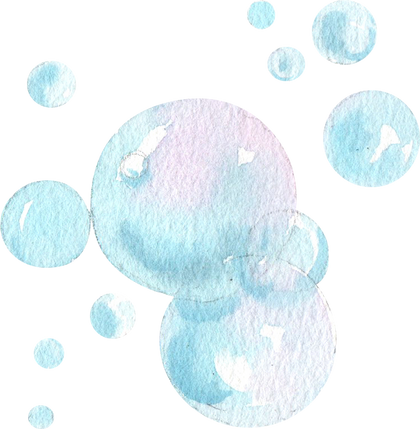 Watercolor Bubbles Illustration